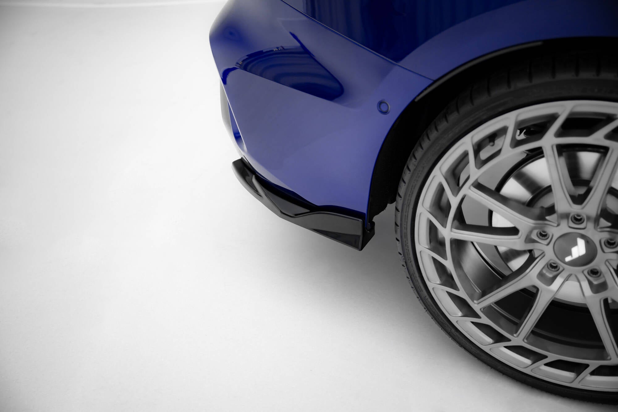 Maxton Design Heck Ansatz Flaps Diffusor V.2 passend für Audi S3 Limousine 8Y Facelift schwarz Hochglanz