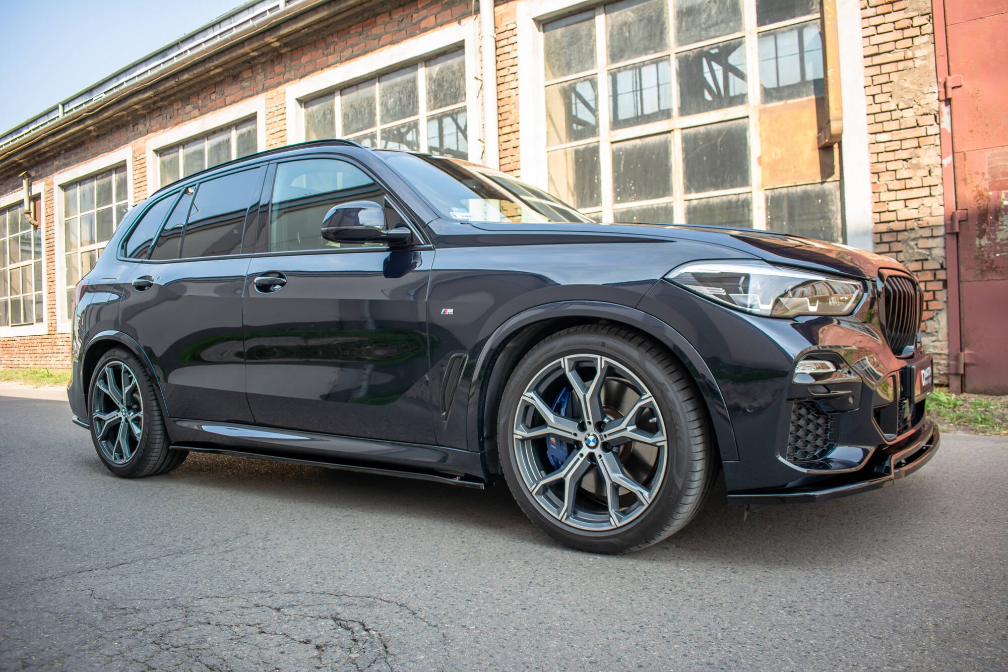 Maxton Design Street+ Seitenschweller Leisten passend für BMW X5 G05 M Paket schwarz Hochglanz