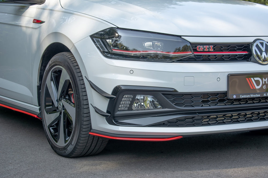 Maxton Design Stoßstangen Flaps Wings vorne Canards passend für VW Polo GTI Mk6
