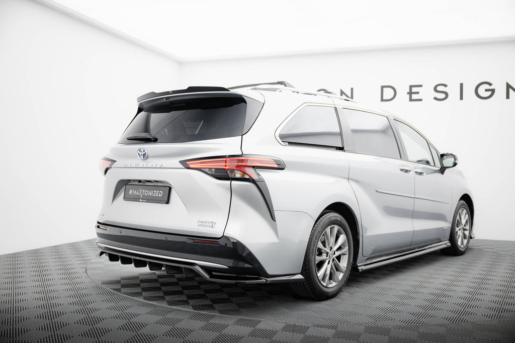 Maxton Design Spoiler CAP passend für Toyota Sienna Mk4 schwarz Hochglanz