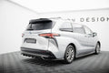 Maxton Design Street+ Mittlerer Diffusor RACE passend für Toyota Sienna Mk4 schwarz Hochglanz