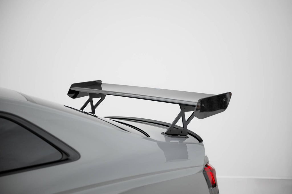 Maxton Design Carbon Spoiler With External Brackets Uprights V.1 Audi A5 / A5 S-Line / S5 / RS5 Coupe F5 / F5 Facelift für Audi A5 / S5 / RS5