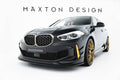 Maxton Design Street+ Spoilerlippe Front Ansatz passend für BMW M135i M-Performance F40 schwarz Hochglanz