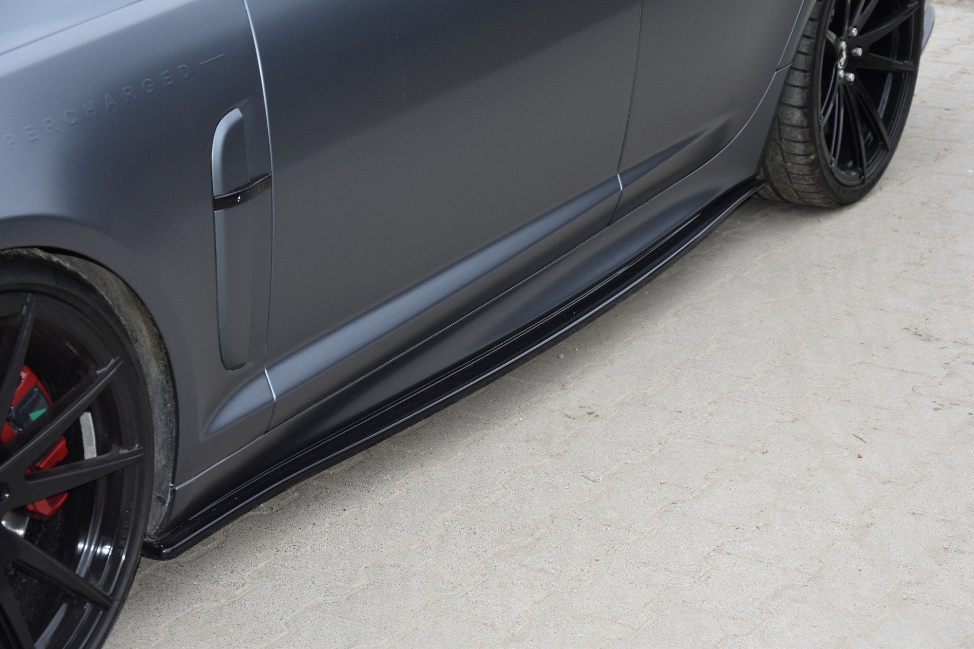Maxton Design Street+ Seitenschweller Leisten passend für Jaguar XF- R Mk1 schwarz Hochglanz
