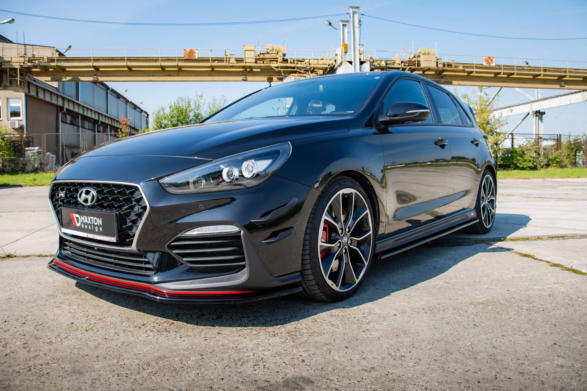Maxton Design Stoßstangen Flaps Wings vorne Canards passend für Hyundai I30 N Mk3