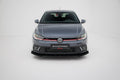 Maxton Design Street Pro Street+ Spoilerlippe Front Ansatz passend für + Flaps passend für VW Golf GTI / GTE / R-Line Mk8 Facelift schwarz Hochglanz