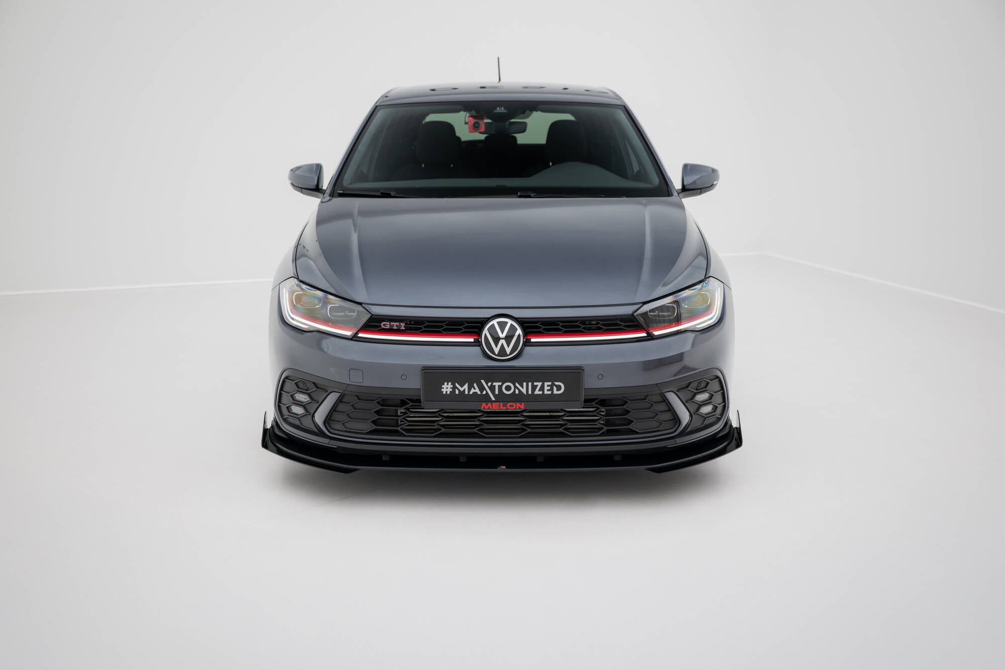Maxton Design Street Pro Street+ Spoilerlippe Front Ansatz passend für + Flaps passend für VW Golf GTI / GTE / R-Line Mk8 Facelift schwarz Hochglanz