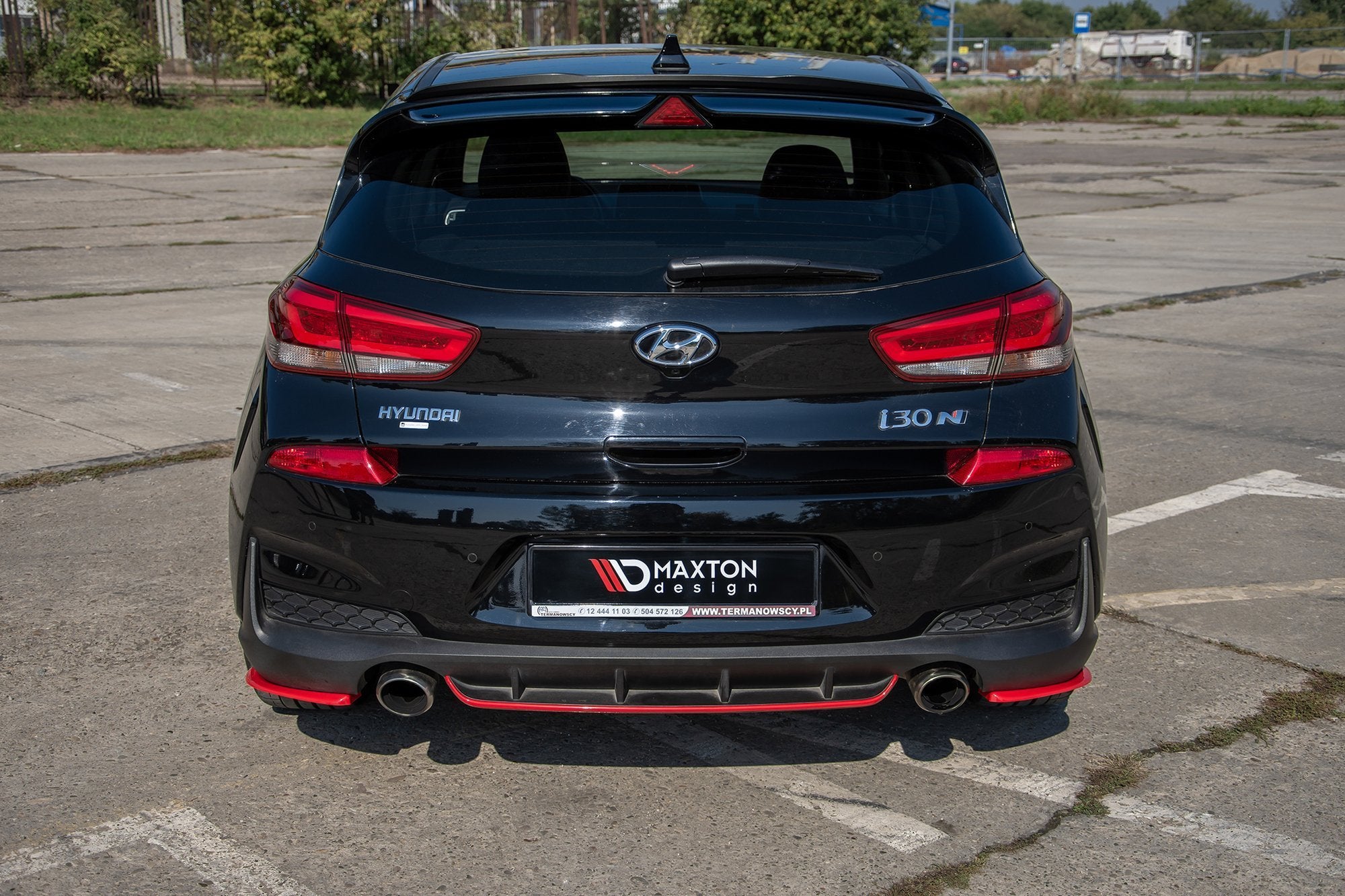Maxton Design Heck Ansatz Flaps Diffusor V.2 passend für Hyundai I30 N Mk3 Hatchback