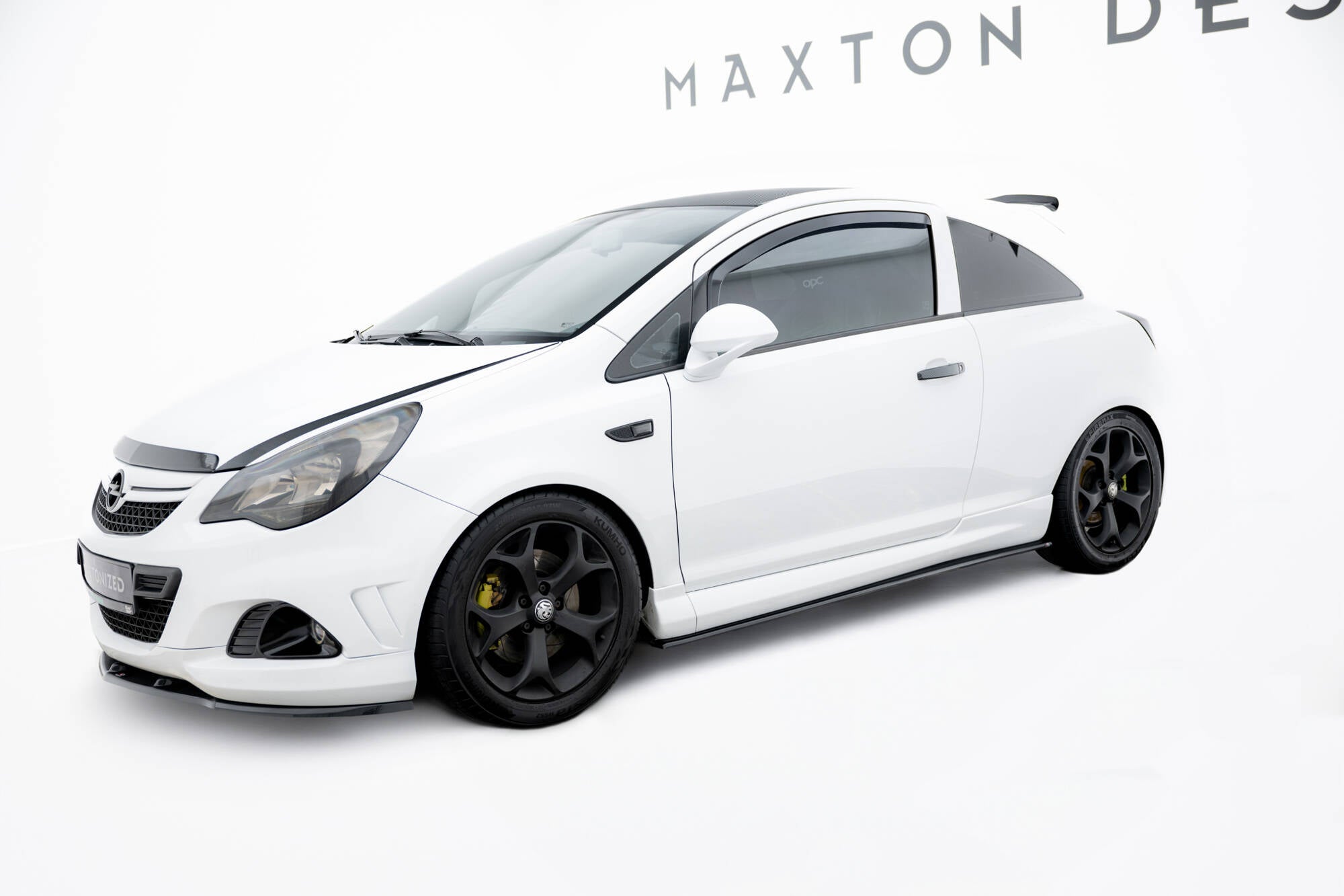 Maxton Design Street+ Seitenschweller Leisten passend fürs Opel Corsa OPC/VXR D schwarz Hochglanz für Opel Corsa OPC D (Mk4)