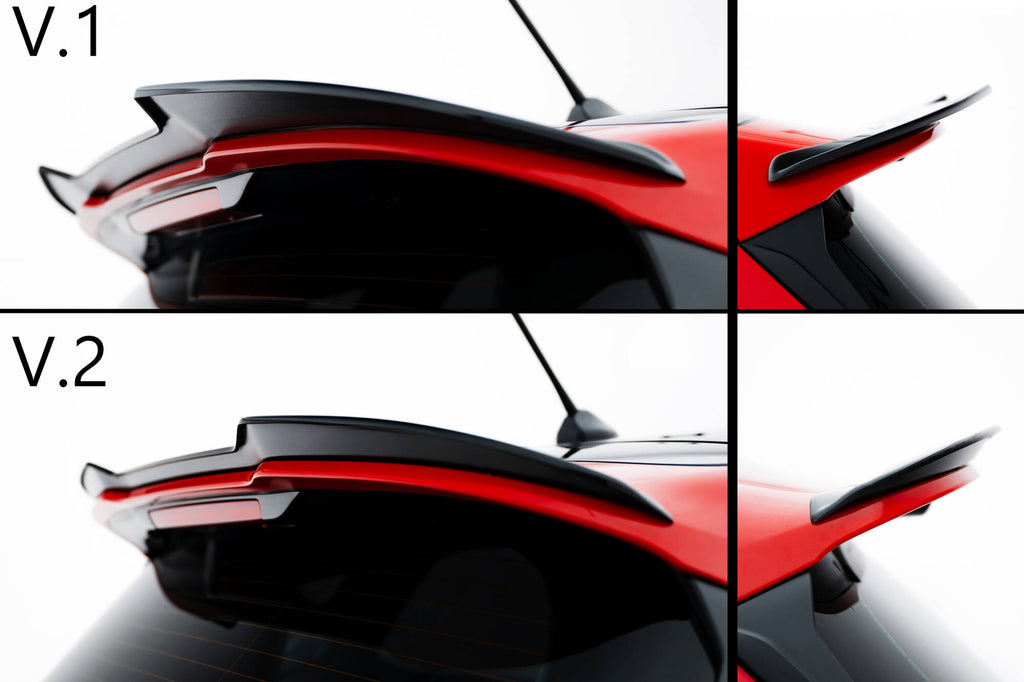 Maxton Design Spoiler CAP V.2 passend für Ford Fiesta Mk8 ST / ST-Line schwarz Hochglanz