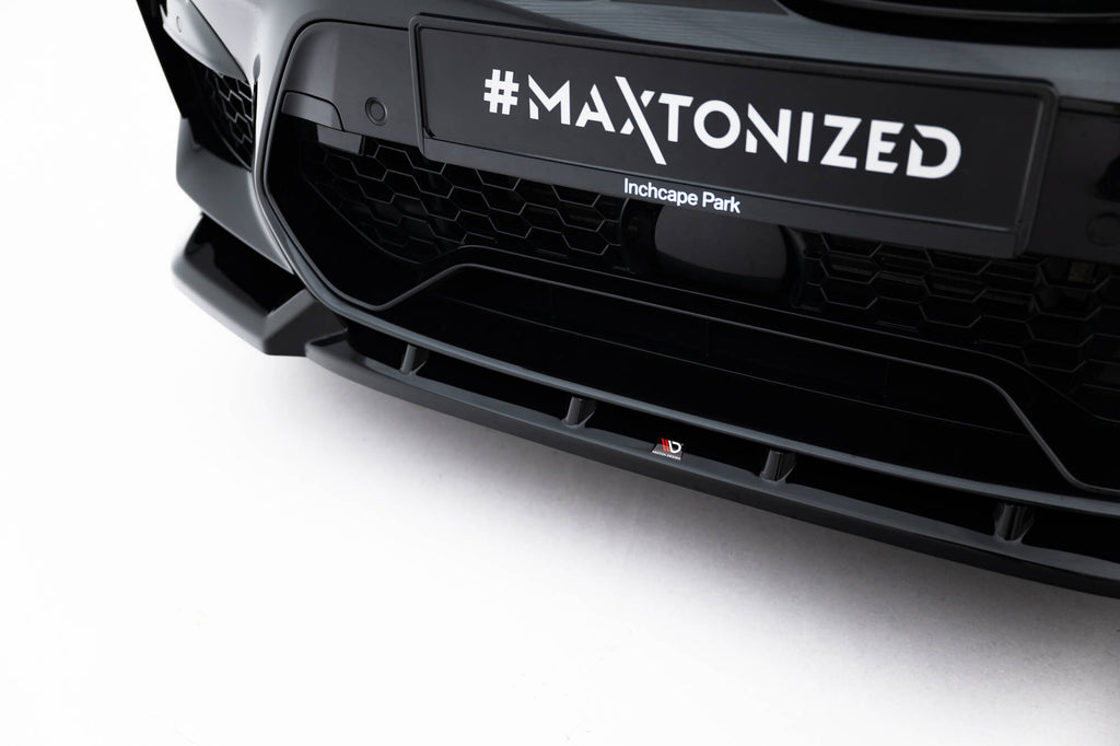 Maxton Design Street+ Spoilerlippe Front Ansatz passend für BMW X3 M F97 schwarz Hochglanz
