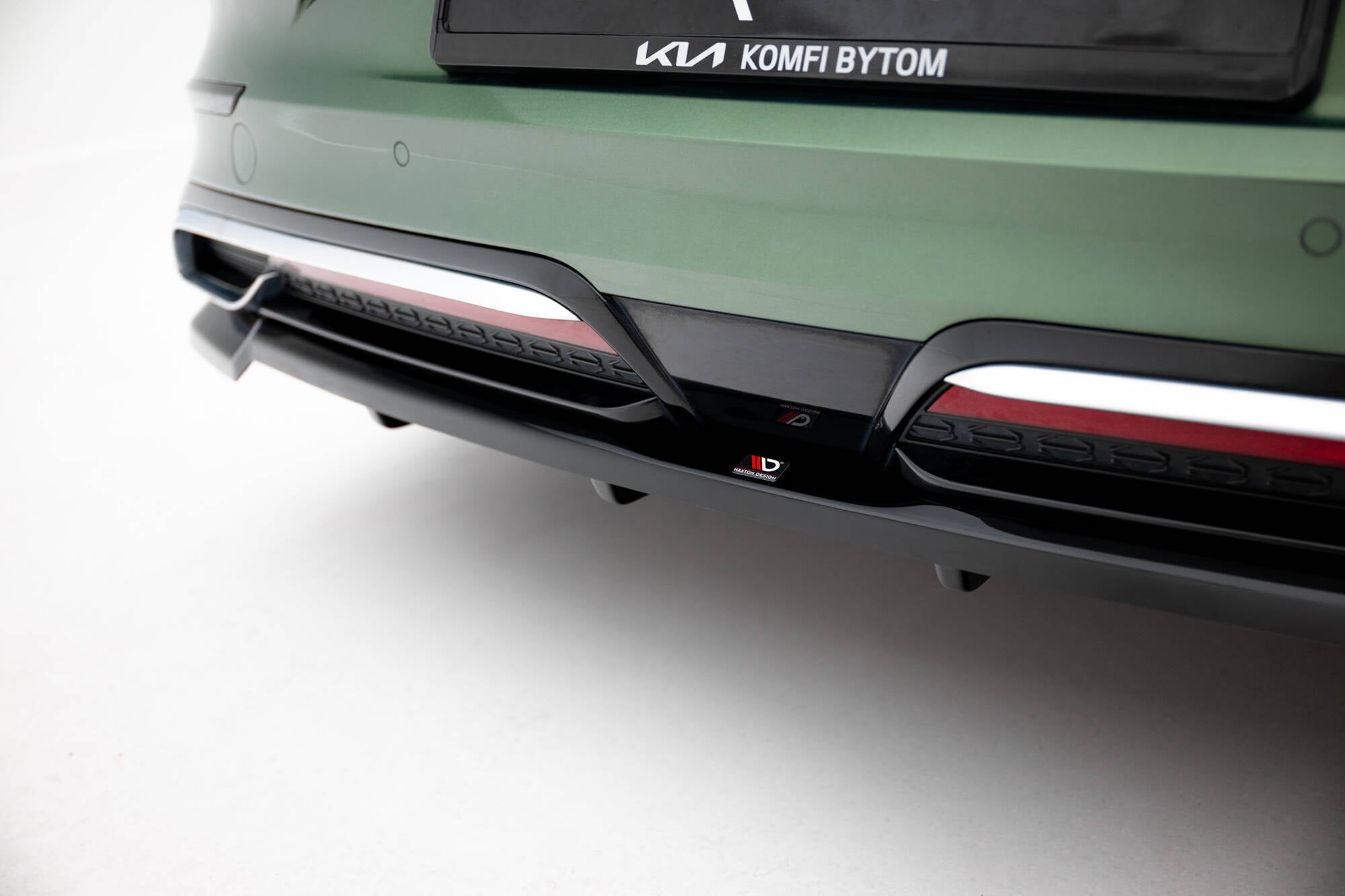 Maxton Design Street+ Mittlerer Diffusor RACE passend für Kia Proceed GT-Line Mk1 Facelift schwarz Hochglanz