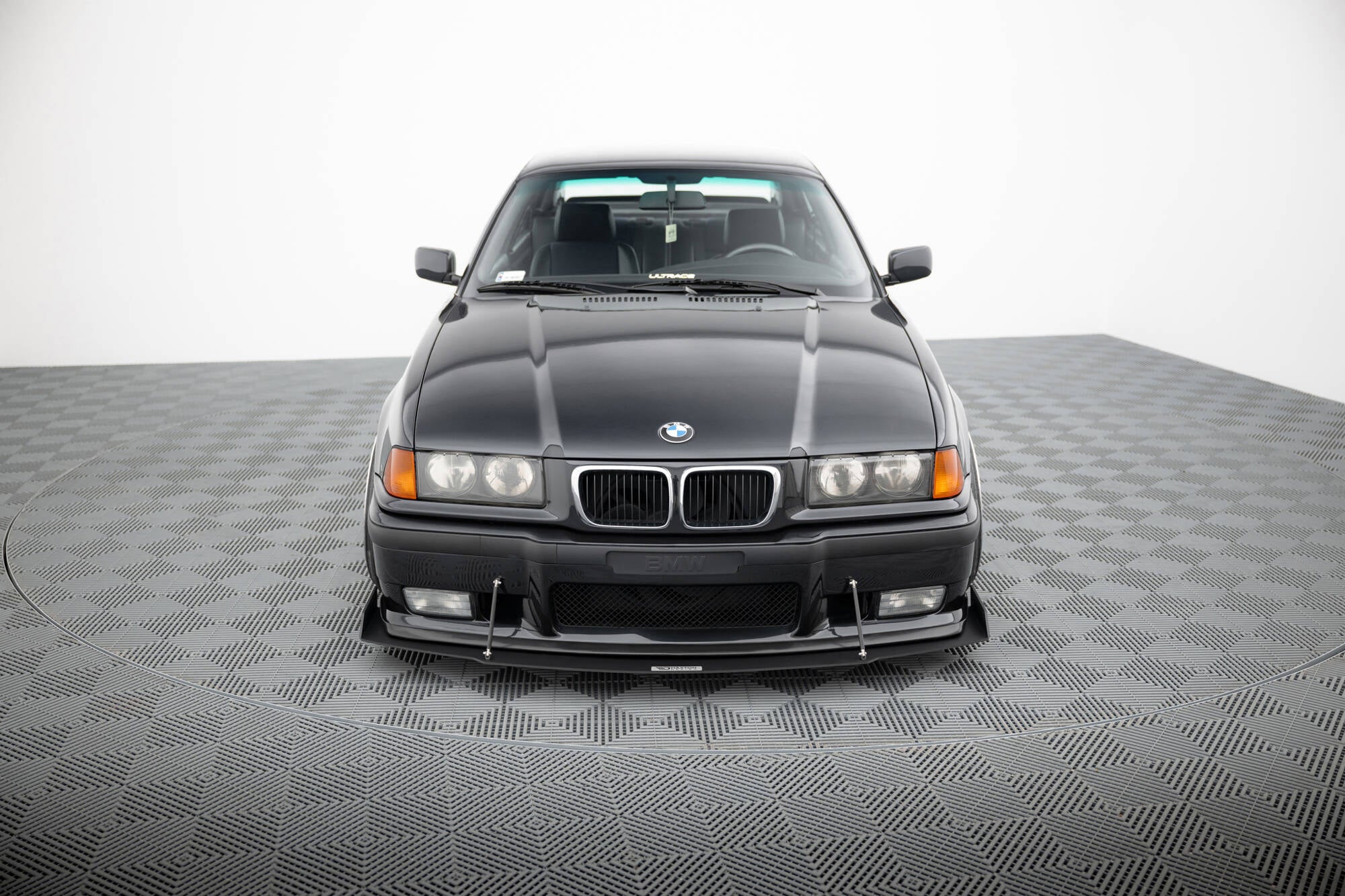 Maxton Design Racing Street+ Spoilerlippe Front Ansatz passend für BMW M3 / 3 M-Paket Coupe / Cabrio E36