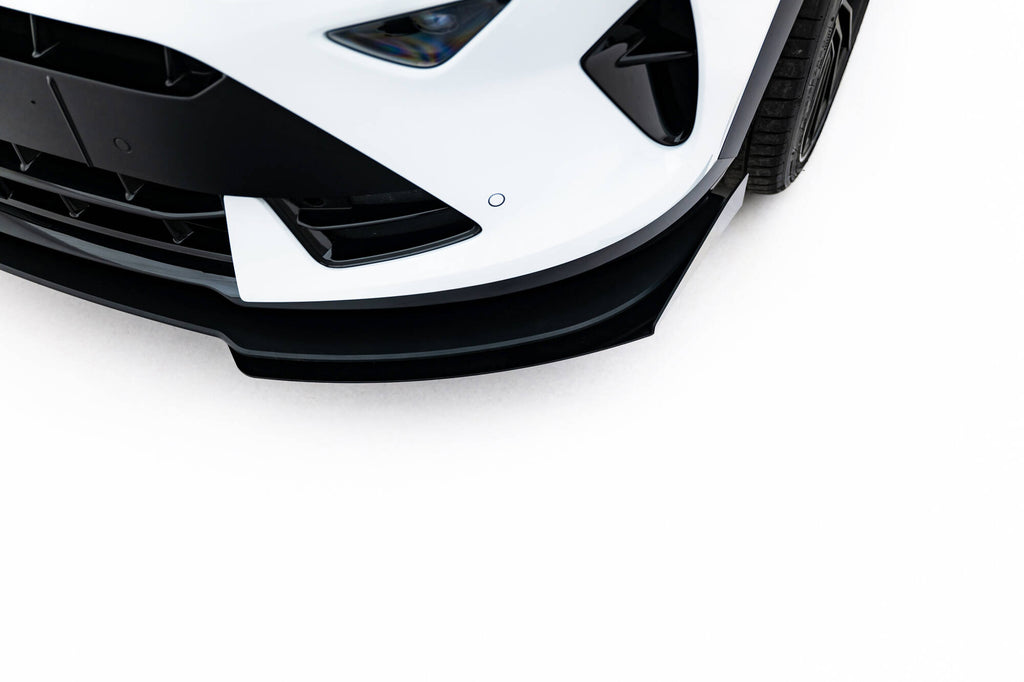 Maxton Design Street Pro Street+ Spoilerlippe Front Ansatz + Flaps passend für Cupra Formentor Mk1 Facelift schwarz Hochglanz