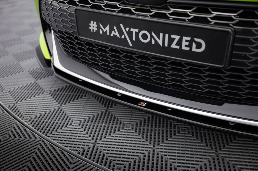 Maxton Design Street+ Spoilerlippe Front Ansatz passend für Toyota Corolla GR Sport XII schwarz Hochglanz