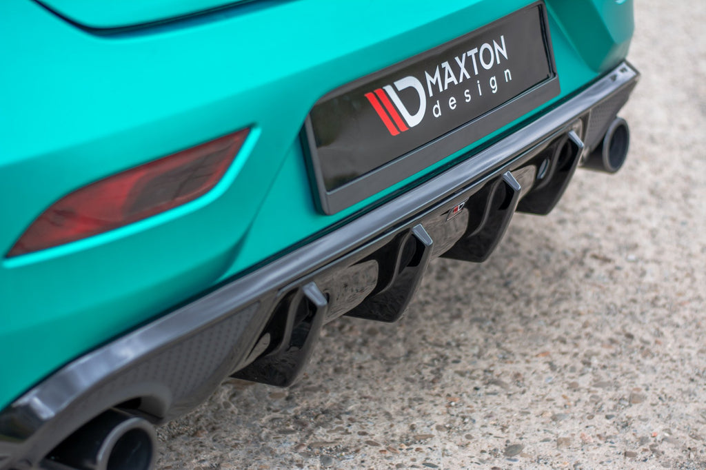 Maxton Design Diffusor Heck Ansatz passend für Volvo V40 R-design schwarz Hochglanz