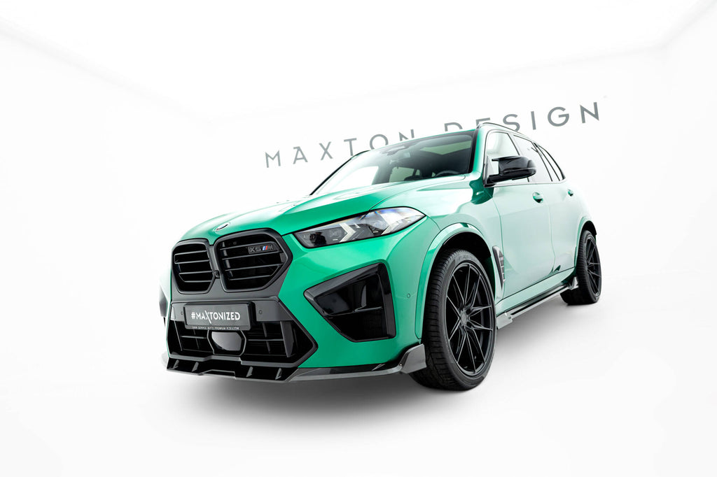 Maxton Design Prepreg Carbon Fiber Street+ Spoilerlippe Front Ansatz passend für BMW X5 M F95 Facelift