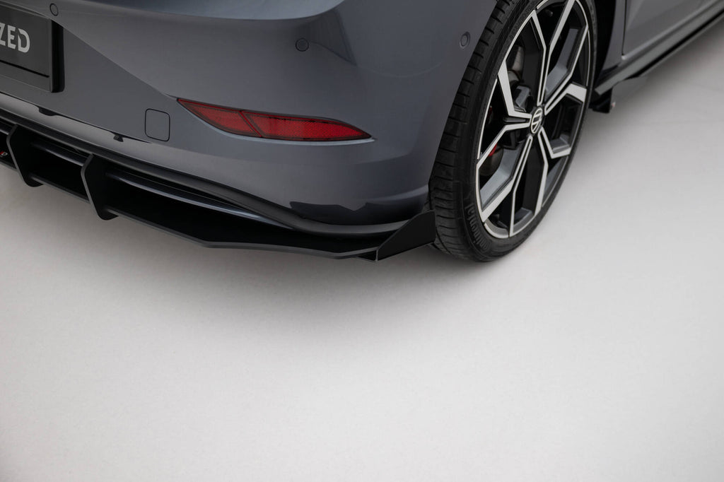 Maxton Design Hintere Seiten Flaps passend für VW Polo GTI Mk6 Facelift schwarz Hochglanz