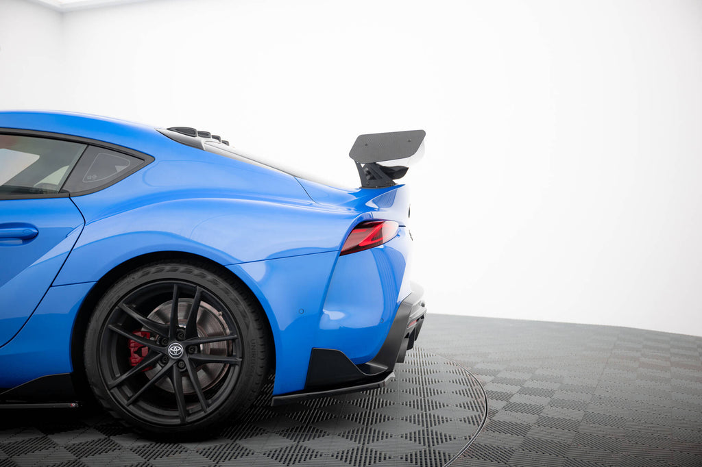 Maxton Design Carbon Spoiler With Upper Swan Mounting + LED Toyota Supra Mk5 für Toyota Supra Mk5