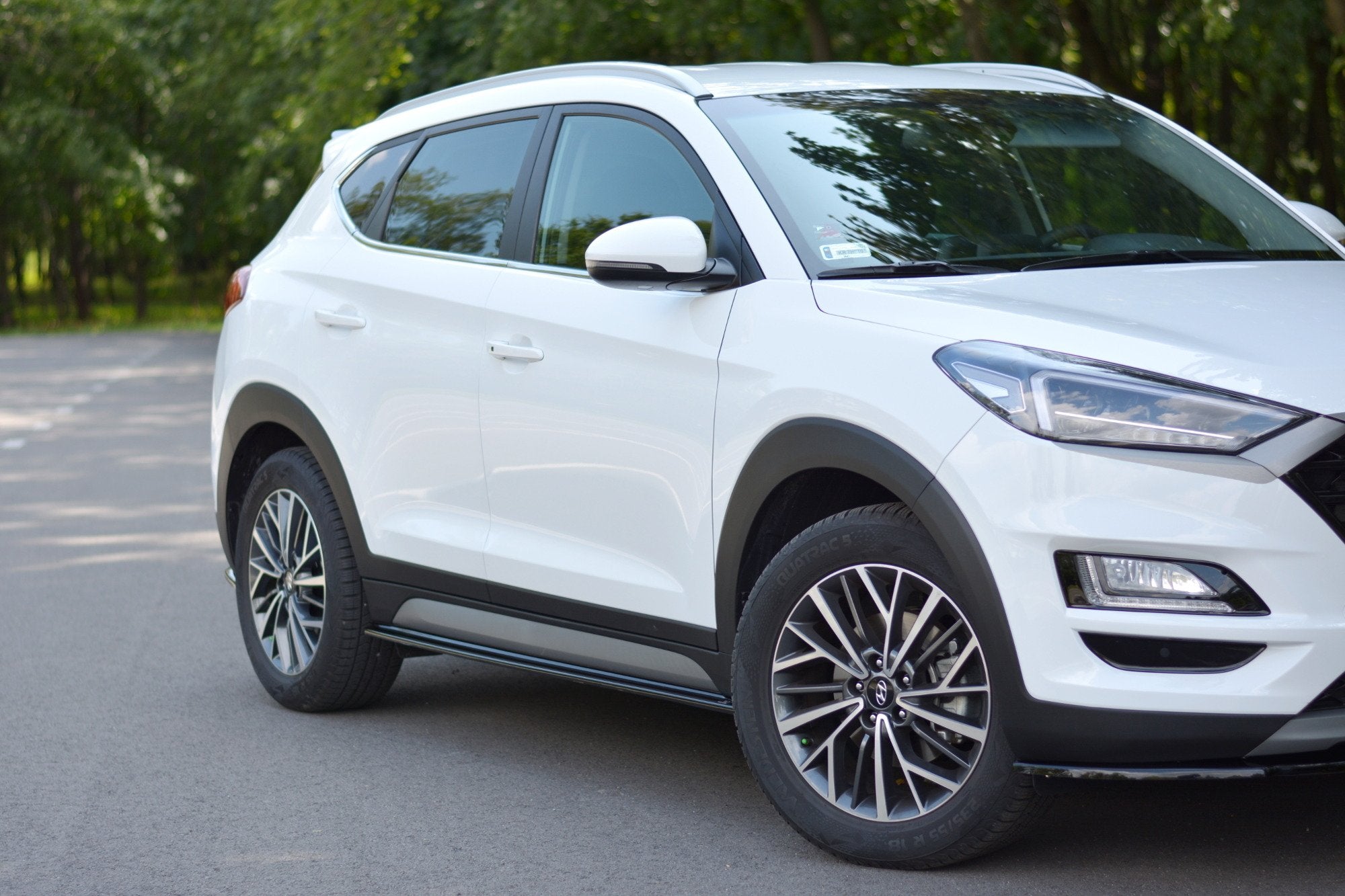 Maxton Design Street+ Seitenschweller Leisten passend für Hyundai Tucson Mk3 Facelift schwarz Hochglanz