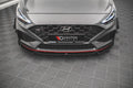 Maxton Design Front Ansatz V.2 für Hyundai I30 N Hatchback/Fastback Mk3 Facelift schwarz matt