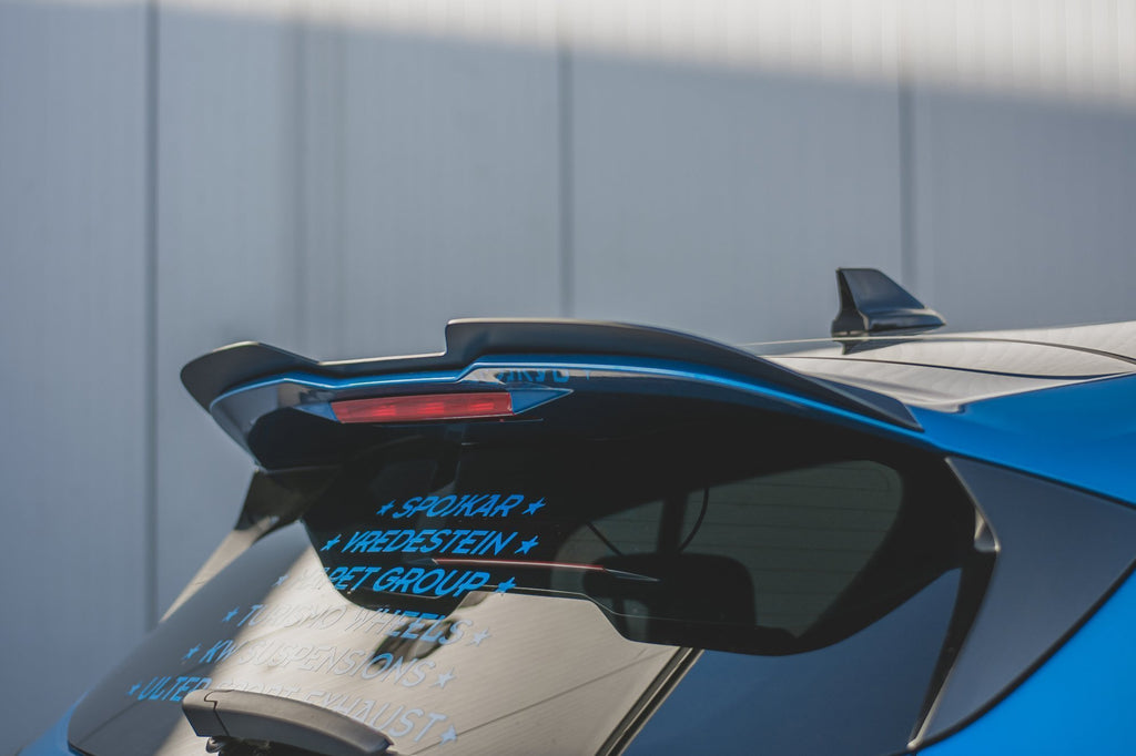 Maxton Design Spoiler CAP V.2 passend für Ford Focus Hatchback ST Mk4 schwarz Hochglanz
