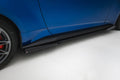 Maxton Design Seitenschweller Flaps passend für Ford Mustang Dark Horse Mk7 schwarz Hochglanz
