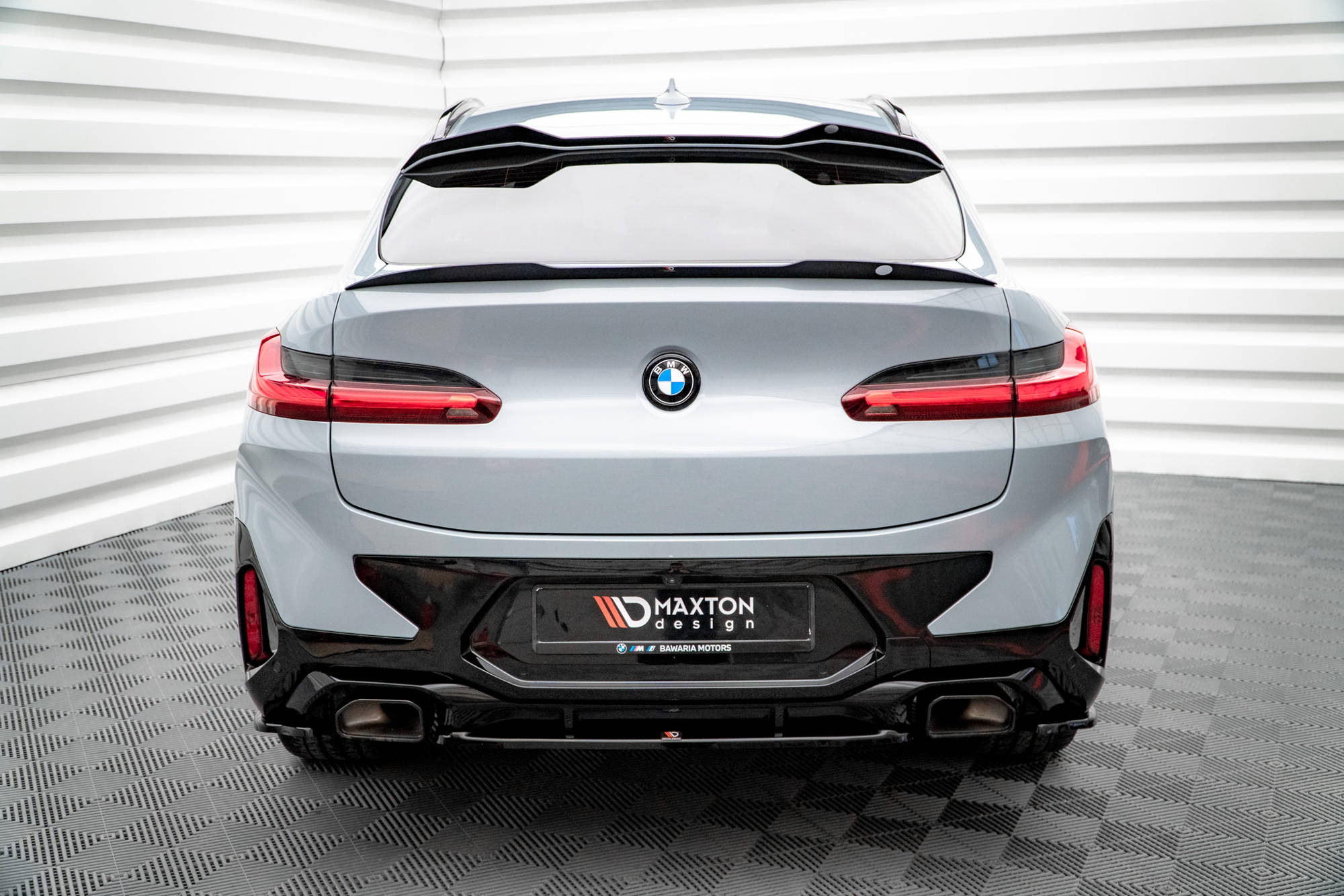 Maxton Design Heckansatz BMW X4 M-Paket G02 Facelift schwarz Hochglanz für BMW X4 G02 Facelift
