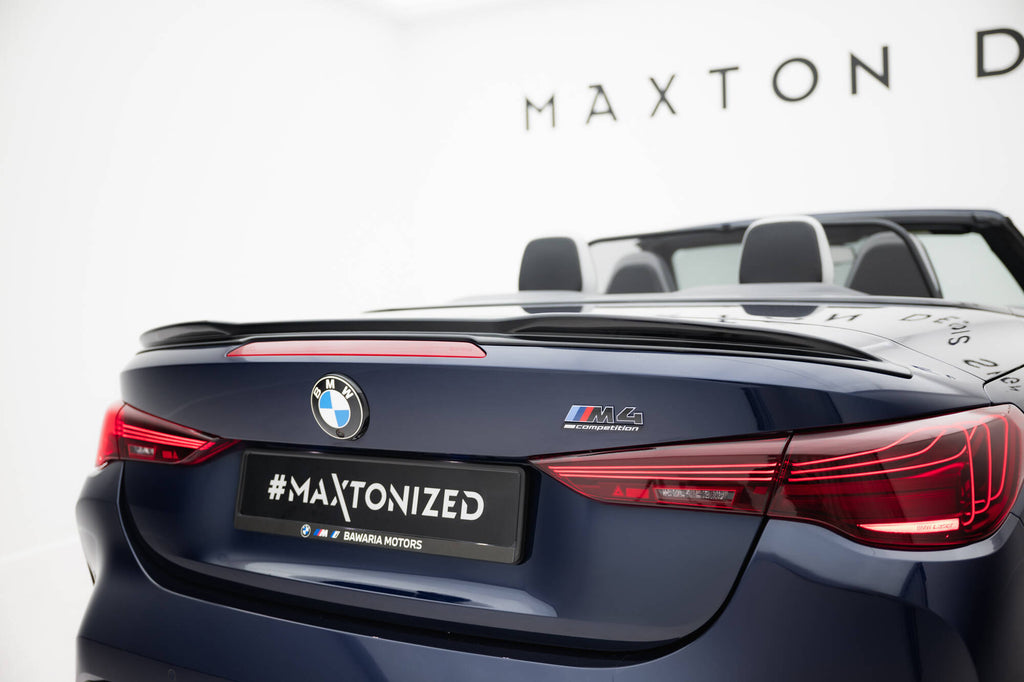 Maxton Design Spoiler CAP 3D passend für BMW M4 Cabrio G83 / 4 Cabrio G23 schwarz Hochglanz