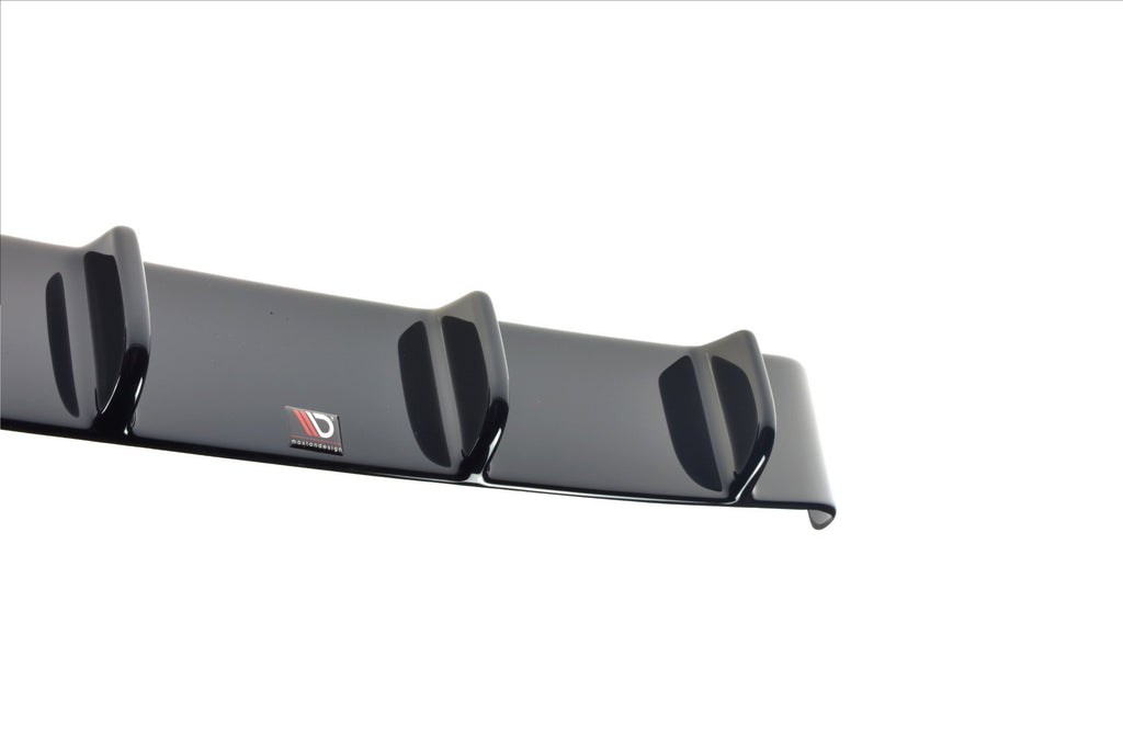 Maxton Design Diffusor Heck Ansatz passend für Hyundai I30 N Mk3 Hatchback schwarz Hochglanz