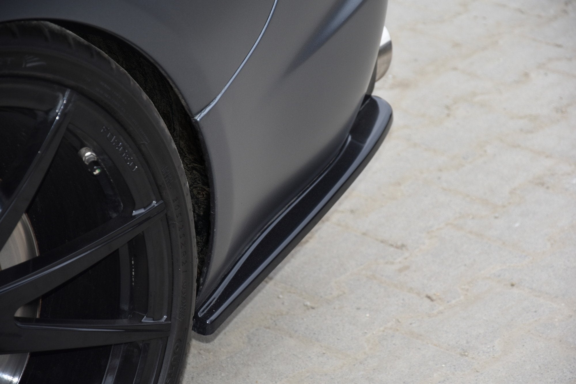 Maxton Design Heck Ansatz Flaps Diffusor für JAGUAR XF- R schwarz matt