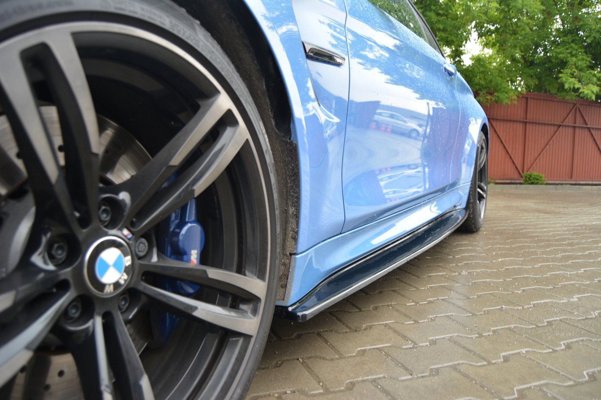 Maxton Design Street+ Seitenschweller Leisten passend für V.1 passend für BMW M4 F82 schwarz Hochglanz