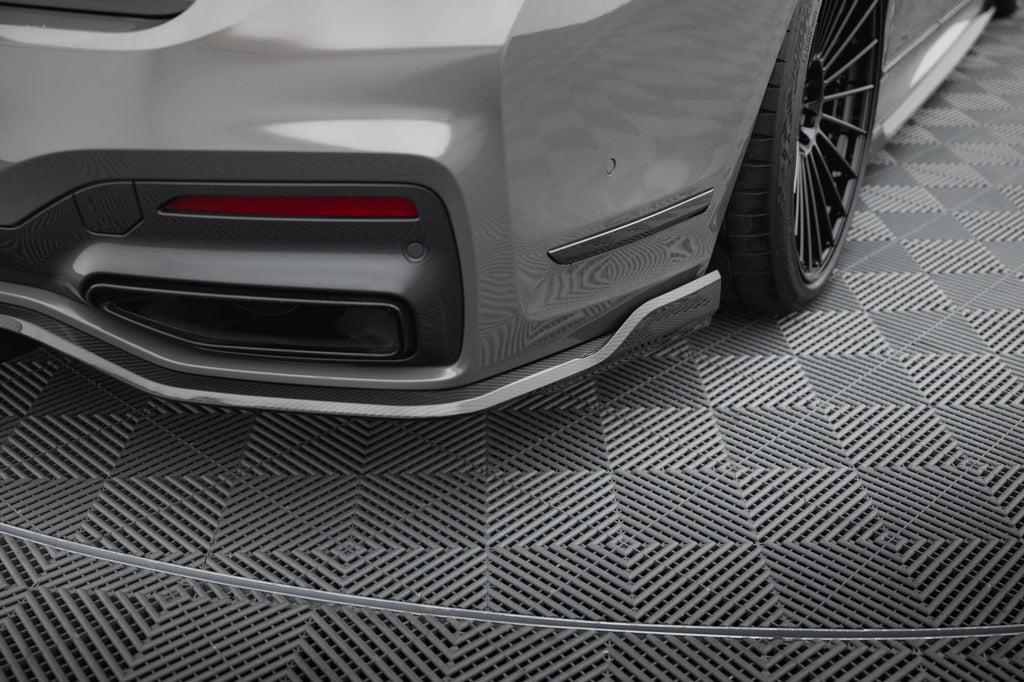 Maxton Design Set of Carbon Fiber Splitters BMW 7 M-Paket G11 Facelift schwarz matt für BMW