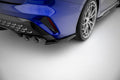 Maxton Design Heck Ansatz Flaps Diffusor V.1 passend für Audi S3 Limousine 8Y Facelift schwarz Hochglanz