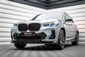 Maxton Design Street+ Spoilerlippe Front Ansatz V.1 passend für BMW X4 M-Paket G02 Facelift schwarz Hochglanz