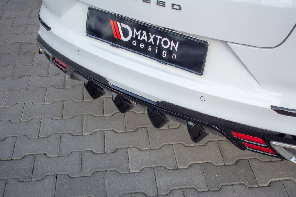 Maxton Design Diffusor Heck Ansatz passend für Kia ProCeed GT Mk1 schwarz Hochglanz