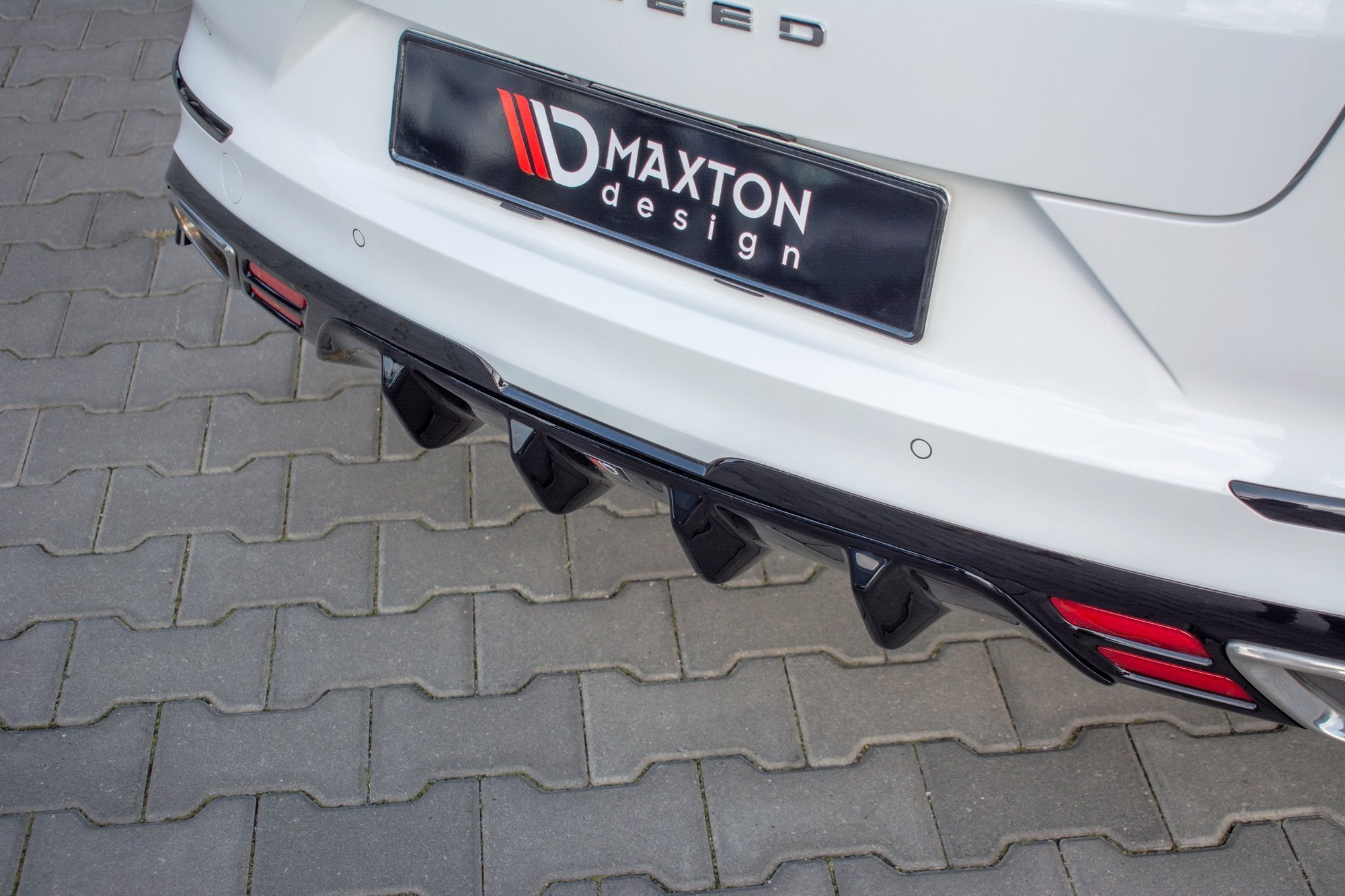 Maxton Design Diffusor Heck Ansatz passend für Kia ProCeed GT Mk1 schwarz Hochglanz