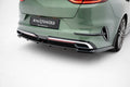 Maxton Design Street+ Mittlerer Diffusor RACE passend für Kia Proceed GT-Line Mk1 Facelift schwarz Hochglanz