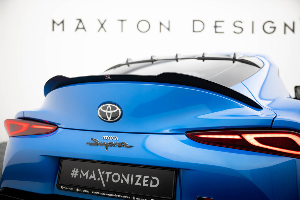 Maxton Design Spoiler CAP passend für Toyota Supra Mk5 schwarz Hochglanz