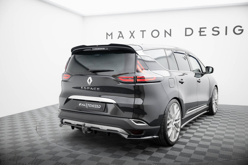 Maxton Design Street+ Mittlerer Diffusor RACE passend für Renault Espace Mk5 schwarz Hochglanz