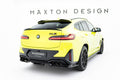 Maxton Design Unten Spoiler CAP 3D passend für BMW X4 M F98 Facelift schwarz Hochglanz