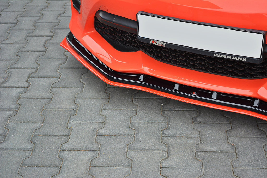 Maxton Design Street+ Spoilerlippe Front Ansatz V.4 passend für Toyota GT86 Facelift schwarz Hochglanz