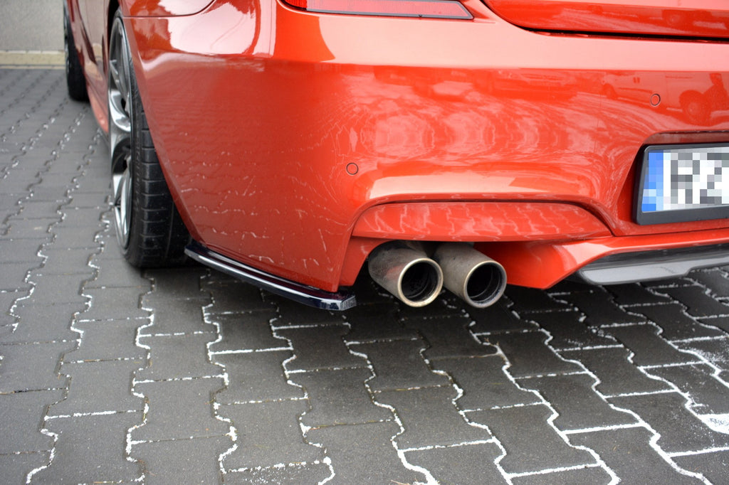 Maxton Design Heck Ansatz Flaps Diffusor passend für BMW M6 Gran Coupe / Coupe / Cabriolet F06 / F13 / F12 schwarz Hochglanz