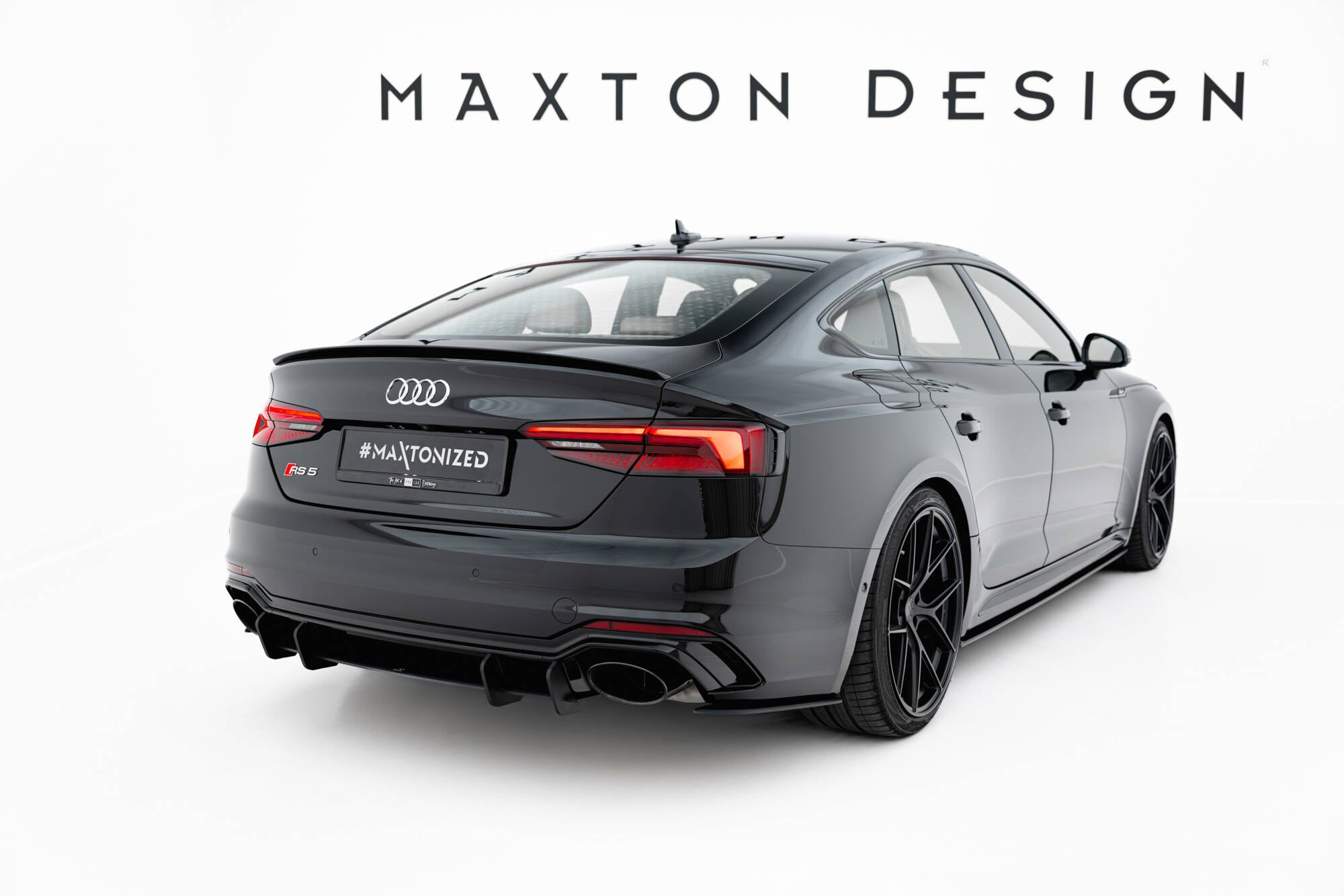 Maxton Design Street Pro Heck Ansatz Flaps Diffusor passend für Audi RS5 Coupe / Sportback F5