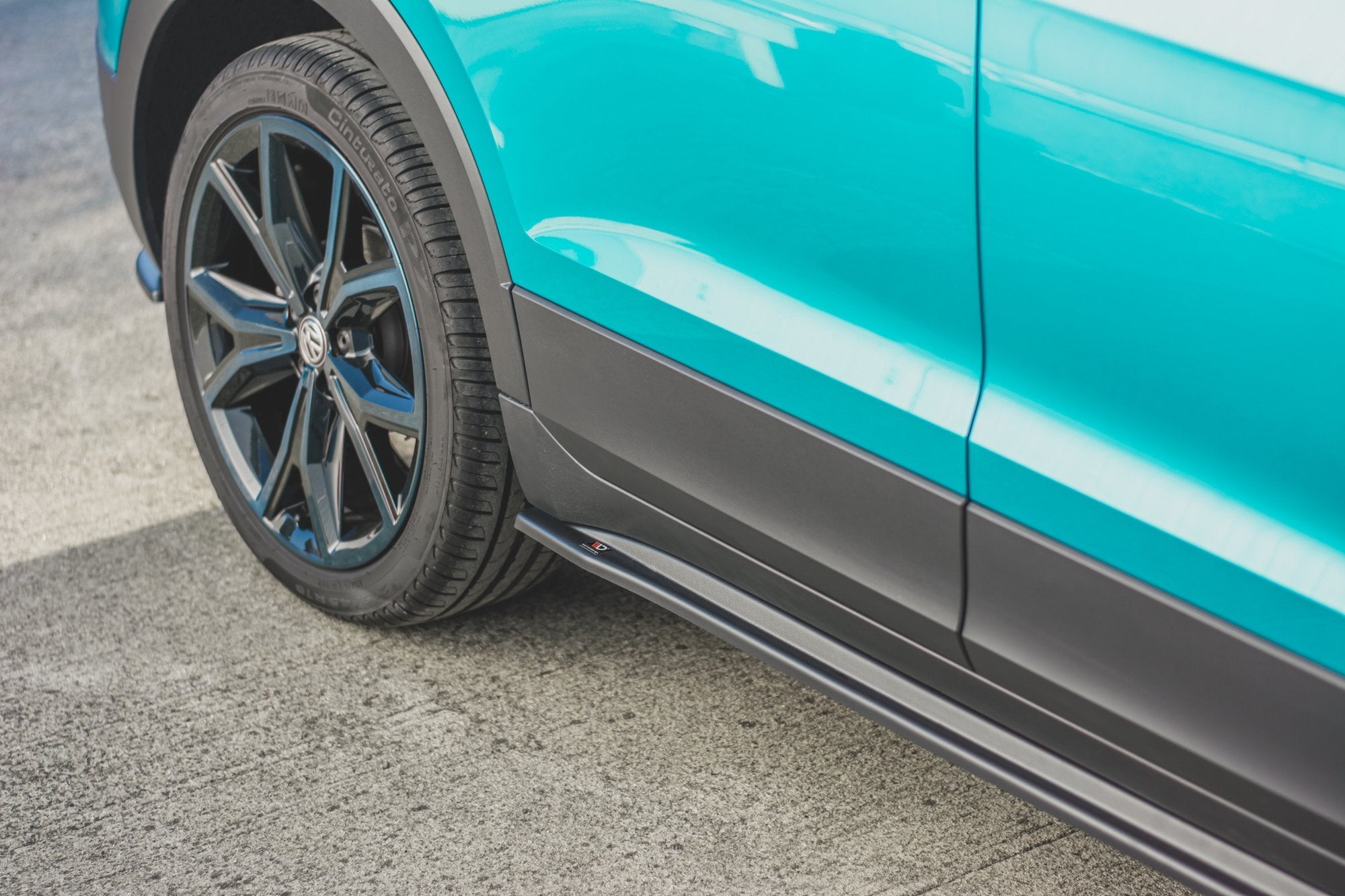 Maxton Design Street+ Seitenschweller Leisten passend für VW T-Cross schwarz Hochglanz