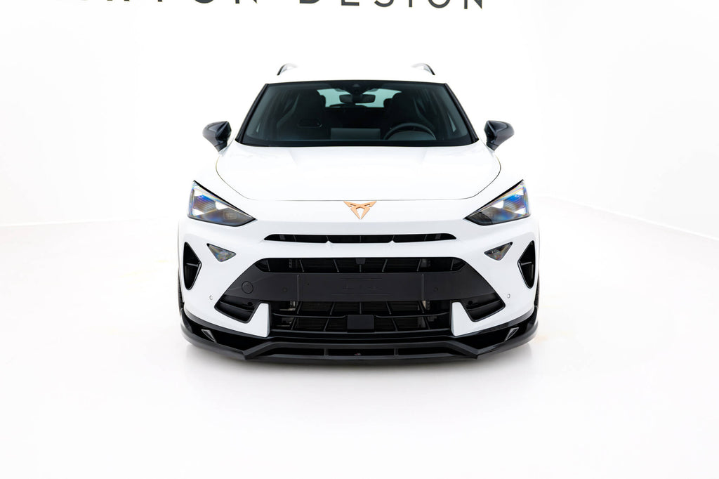Maxton Design Street+ Spoilerlippe Front Ansatz passend für Cupra Formentor Mk1 Facelift schwarz Hochglanz
