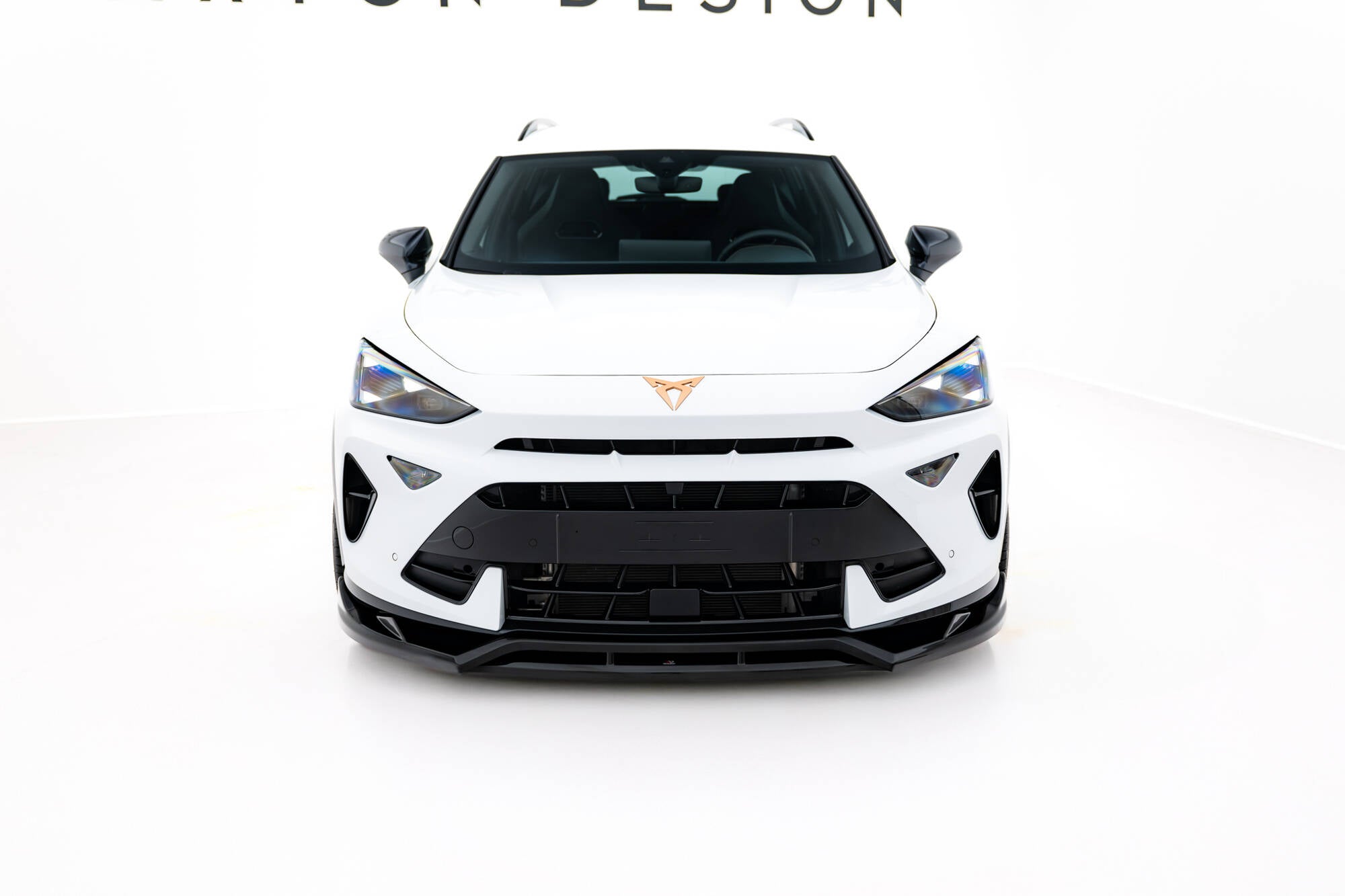 Maxton Design Street+ Spoilerlippe Front Ansatz passend für Cupra Formentor Mk1 Facelift schwarz Hochglanz