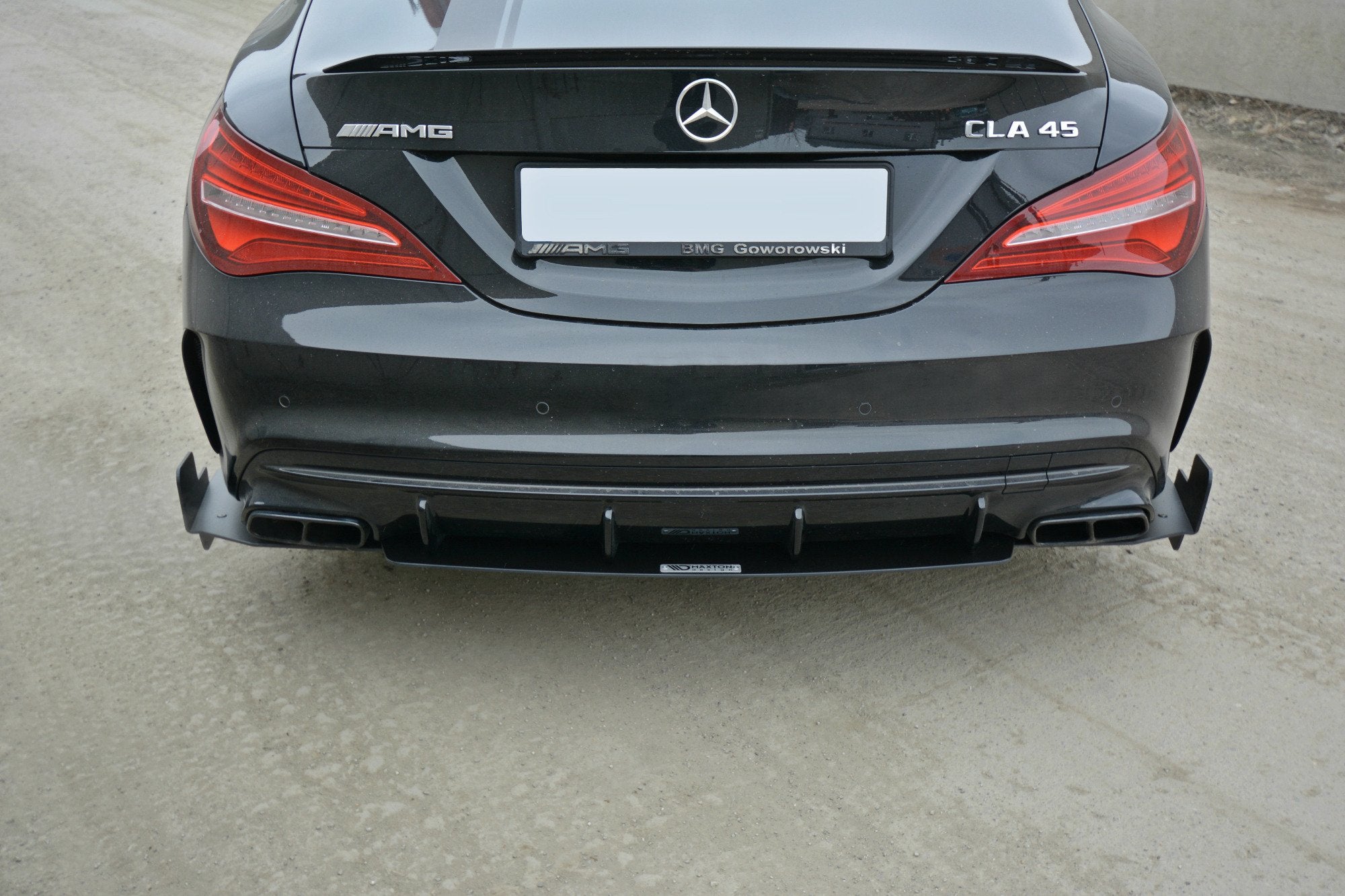 Maxton Design SPORT Heck Ansatz Flaps Diffusor passend für Mercedes CLA A45 AMG C117 Facelift