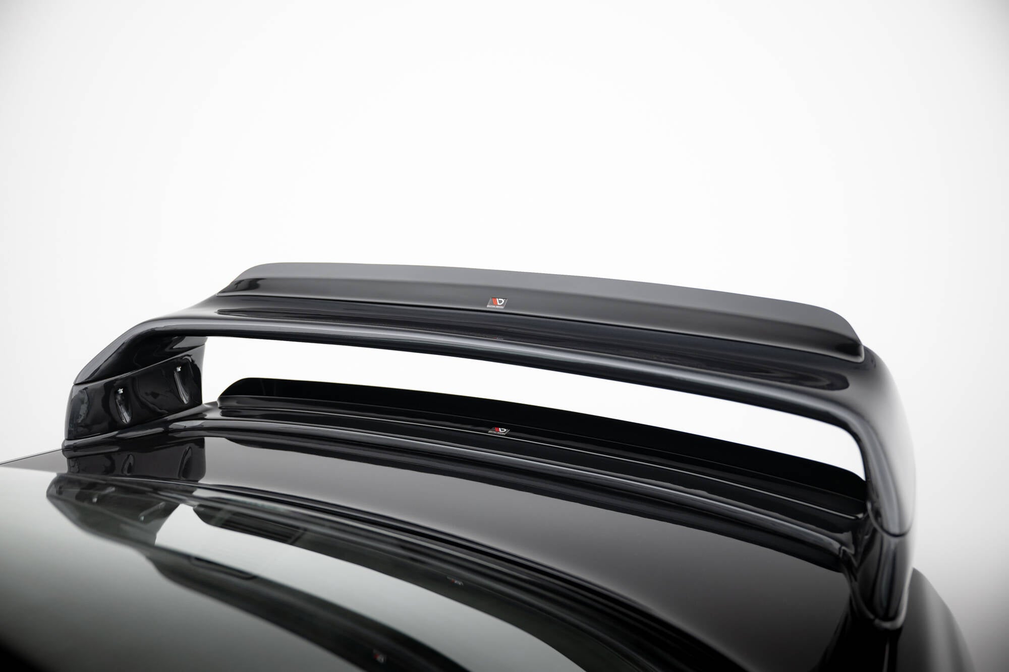 Maxton Design OBERER Spoiler CAP passend für BMW M3 / 3 M-Paket E36 Coupe GT Klasse schwarz Hochglanz