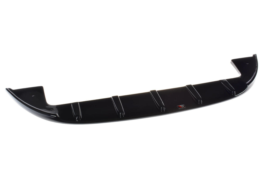 Maxton Design Street+ Spoilerlippe Front Ansatz V.1 passend für FIAT 500 HATCHBACK vor Facelift schwarz Hochglanz
